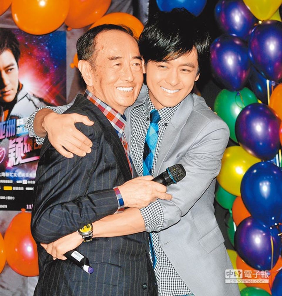 林志穎（右）以父親林德雄為榜樣。（資料照片）